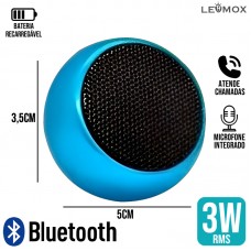 Mini Caixa de Som Bluetooth LES-M3 Lehmox - Azul